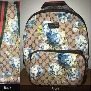 Gucci 2016 GG Supreme Blooms Backpack